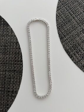 Melinda Maria Silver Queens Tennis Necklace